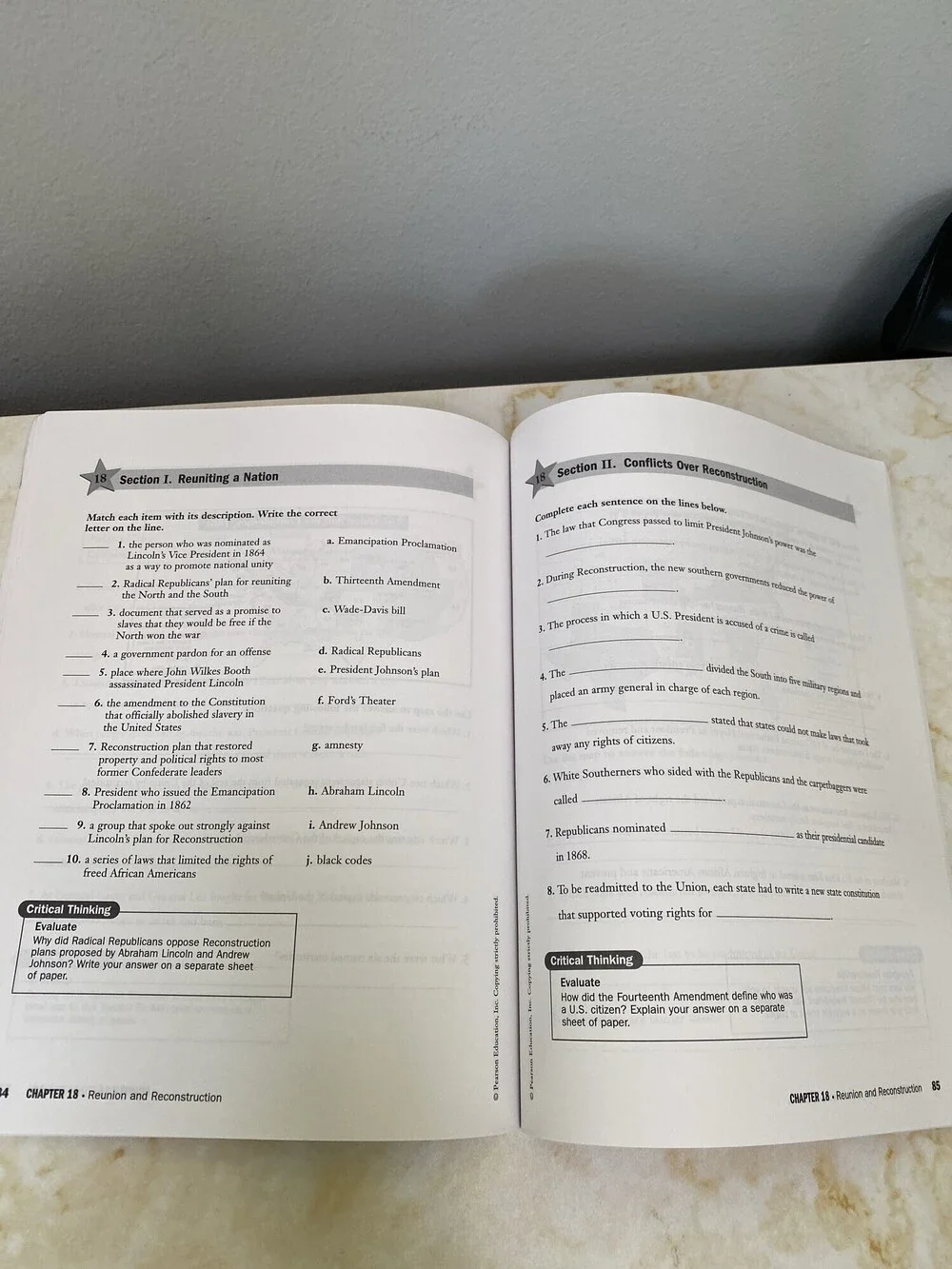 New Globe Fearon American History Student Workbook Paperback
